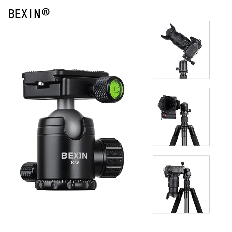 Bexin Ta284 + K36 Профессиональный алюминиевый штатив портативный дорожный компактный