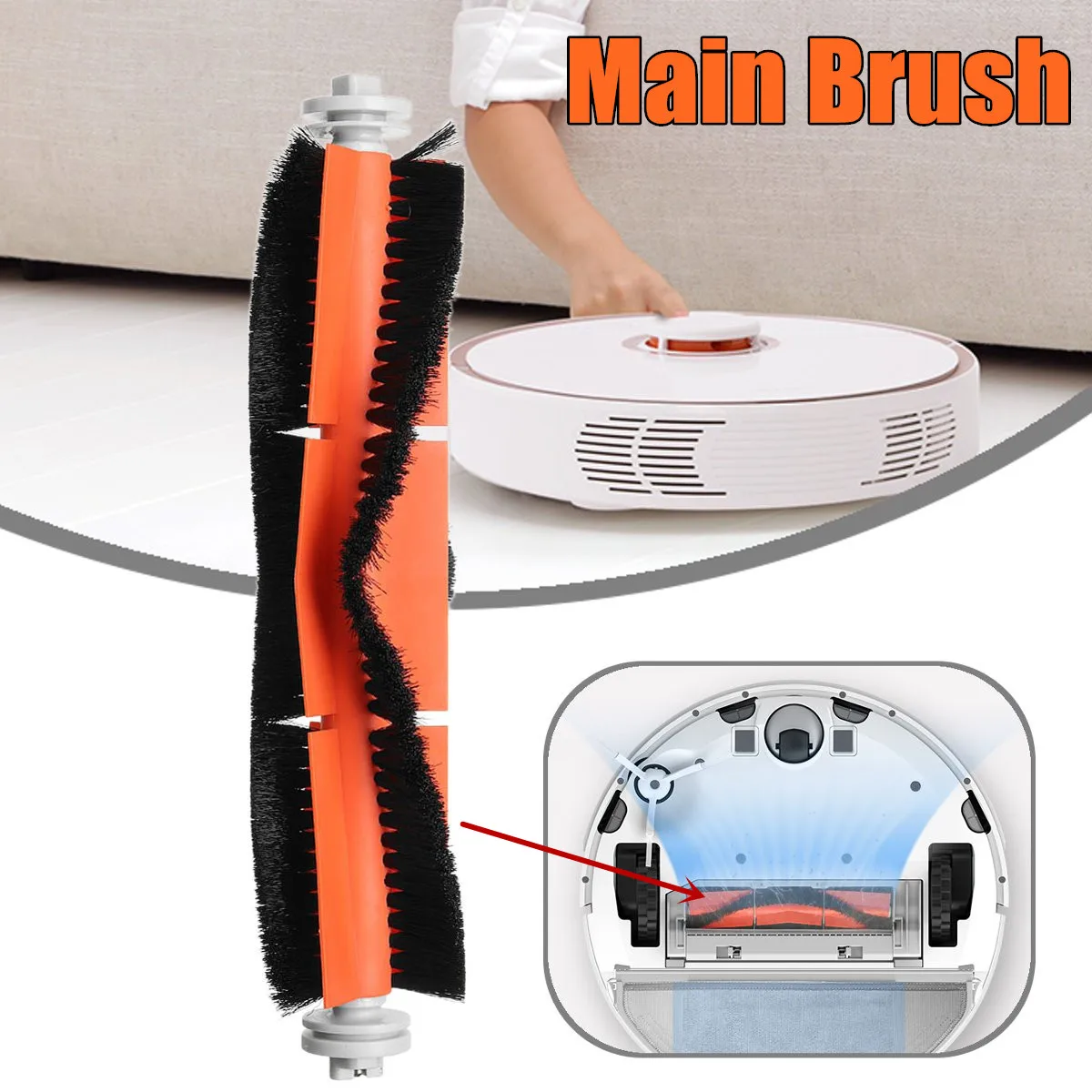

1PCS main brush Suitable for Xiaomi Mi Robot Roborock S50 S51 Vacuum Cleaner parts accessories