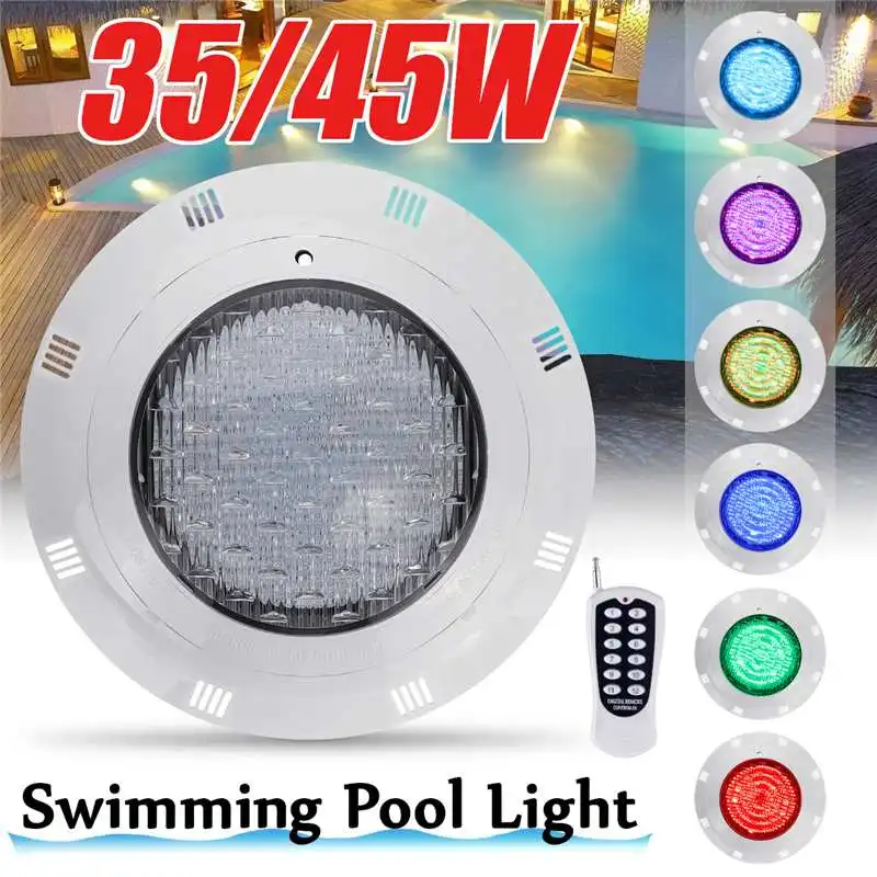 

RGB Underwater Swimming Pool Light Multi-Color 360/450LEDs 35/45W RGB+Remote Controller Waterproof Underwater Lamp Pond Lights