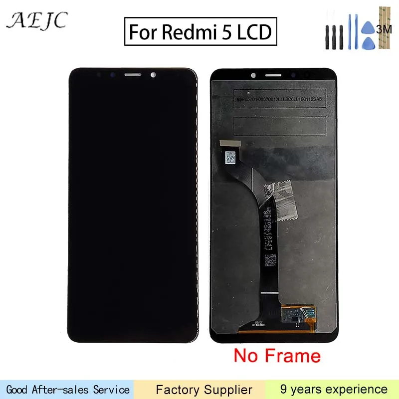 5 7 &quotдля Xiaomi Redmi Redmi5 ЖК-дисплей с кодирующий преобразователь сенсорного экрана в