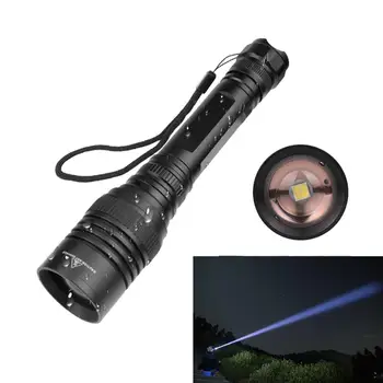 

Portable Zoomable XHP50 LED Flashlight Waterproof Torch