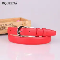 Rqueena 2019 корейский стиль женские ремни женский красный/черный/белый Модные женские металлические длинные талии из искусственной кожи ремни
