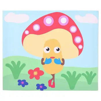 

Mushroom DIY Button Stickers Drawing Board Children Educational Drawing Toy