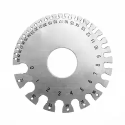 Нержавеющая сталь 1-36 круглый AWG SWG провод линейка Калибр Диаметр измеритель инструмент