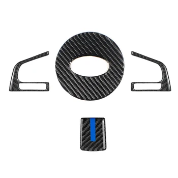 

For Subaru Forester 2016 2017 2018 Carbon Fiber Steering Wheel Switch Button Cover