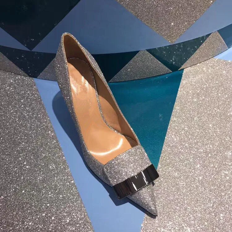 

Chic Brand Star Metal Decor Woman Stiletto Pointed Toe Heel Woman Shoes Slip On Wedding Party Office Dress Shoes Sapato Feminino