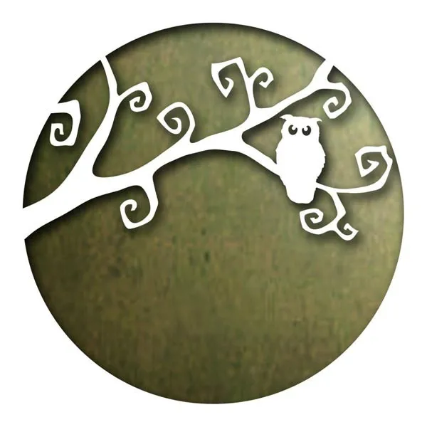 

Crafts Scrapbook Cutting Dies Circle Swirl branch Owl 96*96mm Metal Steel Knife Mold Stencil For DIY Embossing Paper/photo Cards