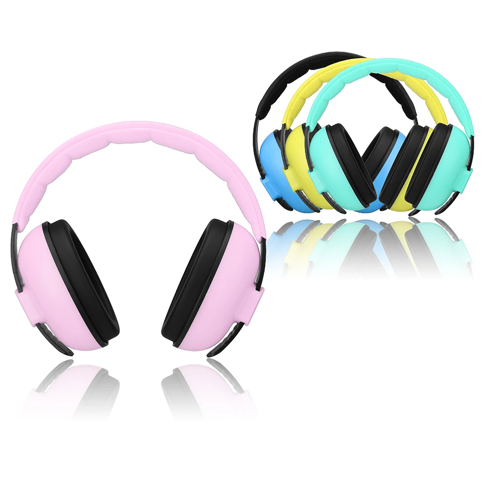

Kids Hearing Protector Noise Earmuffs Soft Earmuffs for Baby Care Noise Reduction Ear Protection Ear Muffs for 3 Months-4 Years
