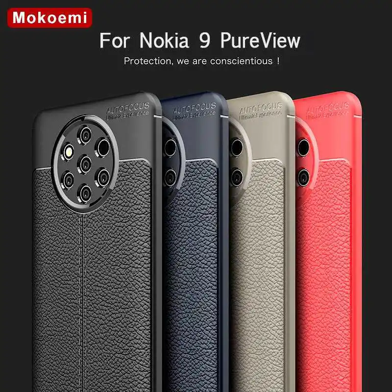 

Mokoemi Lichee Pattern Shock Proof Soft 5.9"For Nokia 9 PureView Case For Nokia 9 PureView Cell Phone Case Cover