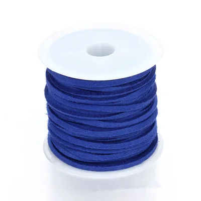 

5 Yards / Roll 2.7*1.5mm Flat Korean Velvet Cord String Rope DIY Bracelet Accessories
