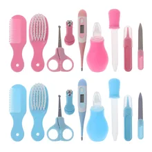 9 шт./компл. многофункциональный для новорожденных детей, для ухода за ногтями, для ухода за волосами, термометр, щетка для ухода, комплект, медицинские аксессуары, Прямая поставка