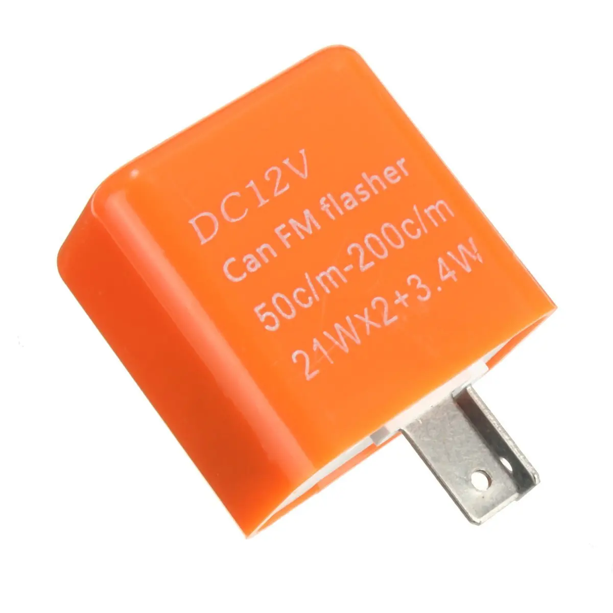 

2 Pin Car Moto LED Indicator Speed Adjustable Relay turn light Flasher Orange