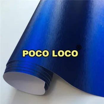 

Matte Brushed Blue Metallic Wrapping Film Interior/Exterior Car Motorcycle Bike Detailing Detail Vinyl Wrap Film For Door Sills