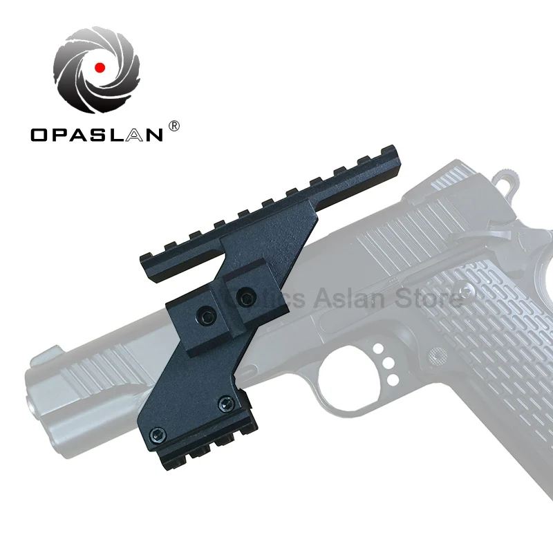 

OPASLAN Aluminum Tactical Weaver Picatinny Top & Bottom Rail Scope Mount Fits 1911 Red Dot Laser Sight