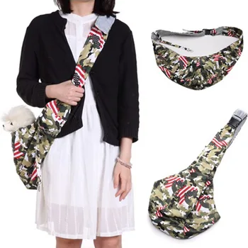 

Small Dog Cat Pet Sling Carrier Bag Travel Soft Comfortable Puppy Rabbit Double-sided Pouch Shoulder Bag 1pcs