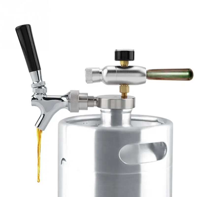 

Adjustable Stainless Steel Beer Dispender Tap Faucet For 2L/3.6L/4L Mini Keg Beer Growler Leak-Proof Connected Homebrew