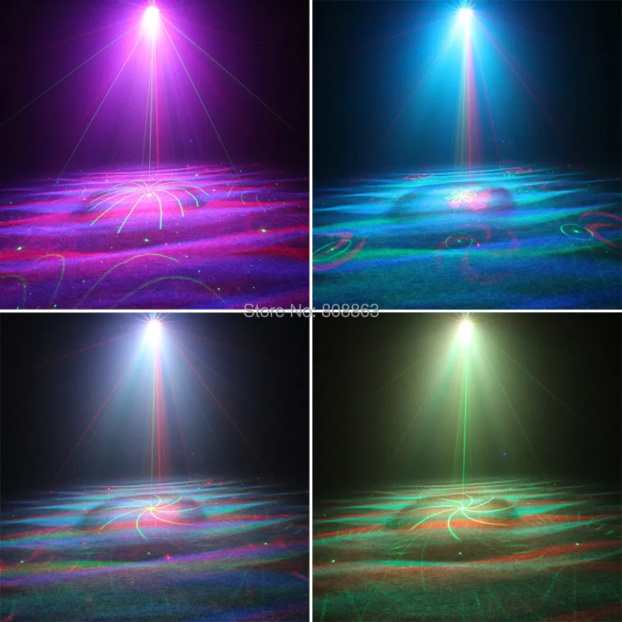 ESHINY عن بعد R & G 5 عدسة الليزر 128 أنماط العارض RGB Led حزب بار DJ عطلة ديسكو عيد الميلاد الرقص المرحلة تأثير ضوء تظهر T249