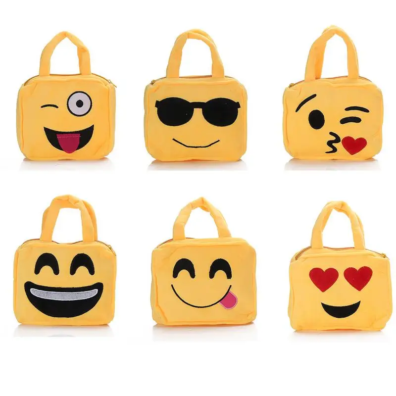 عالية الجودة لطيف الأطفال مدرسة حقيبة كتف الرموز التعبيرية التعبيرات mochila الأنثوية حقيبة يد ألعاب أطفال للأطفال الفتيات