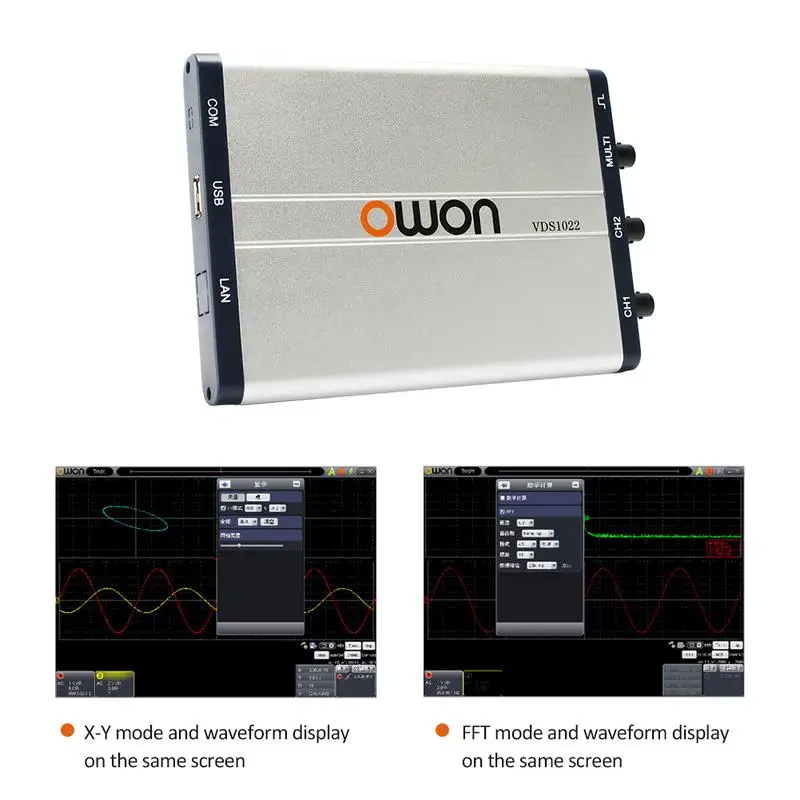 Двухканальный USB осциллограф VDS1022 для Lilip OWON25M|Осциллографы| |