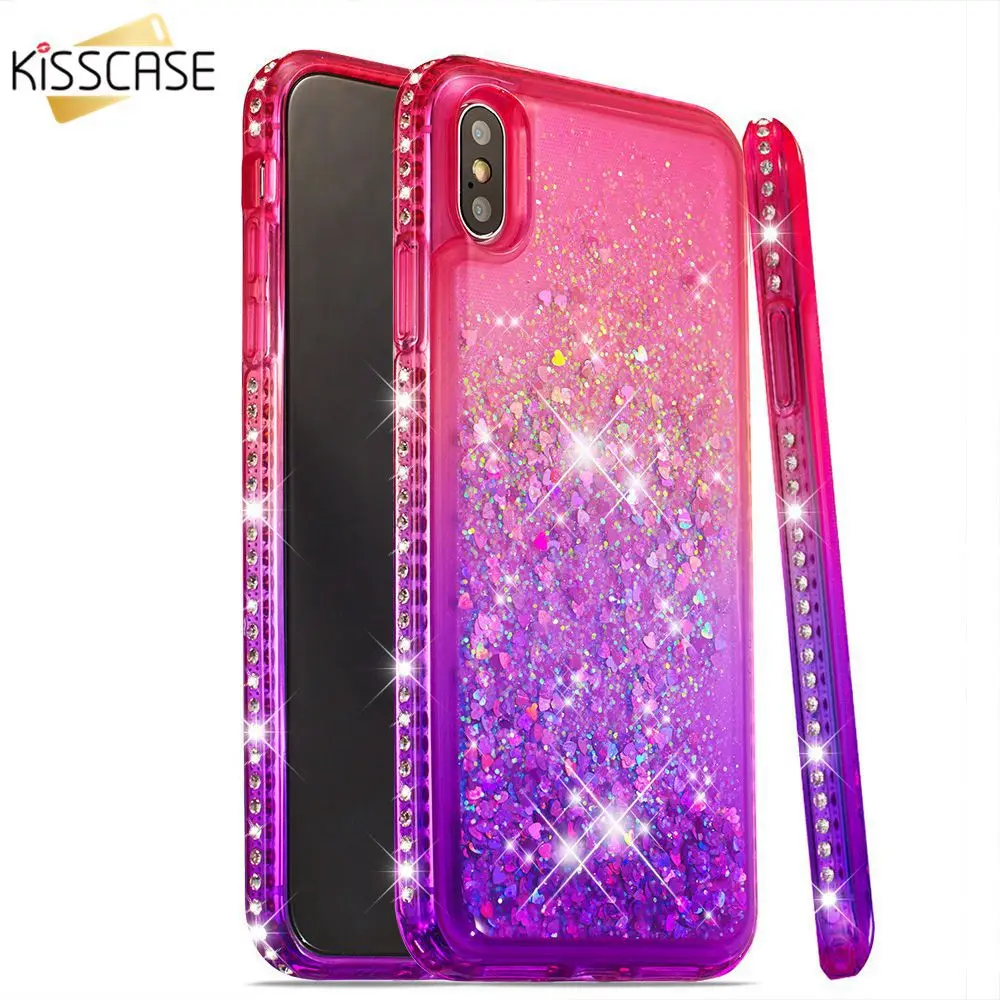 Силиконовый чехол со стразами для iPhone 8 7X6 6S Plus 7 XS XR MAx 5|Бамперы| |