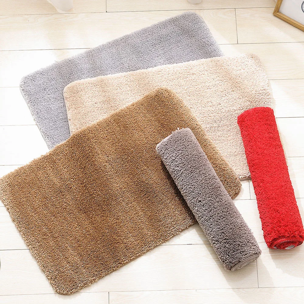 Лохматый коврик, микрофибровый коврик, ковер для гостиной, мягкий, для гостиной, для ванной комнаты, коврик для пола, противоскользящий, впитывающий воду