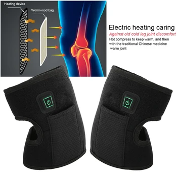 

Elastic Adjustable Knee Joint Arthritis Pain Physiotherapy Warming Heating Relax Machine Knee Support Heated Warmer Health Care