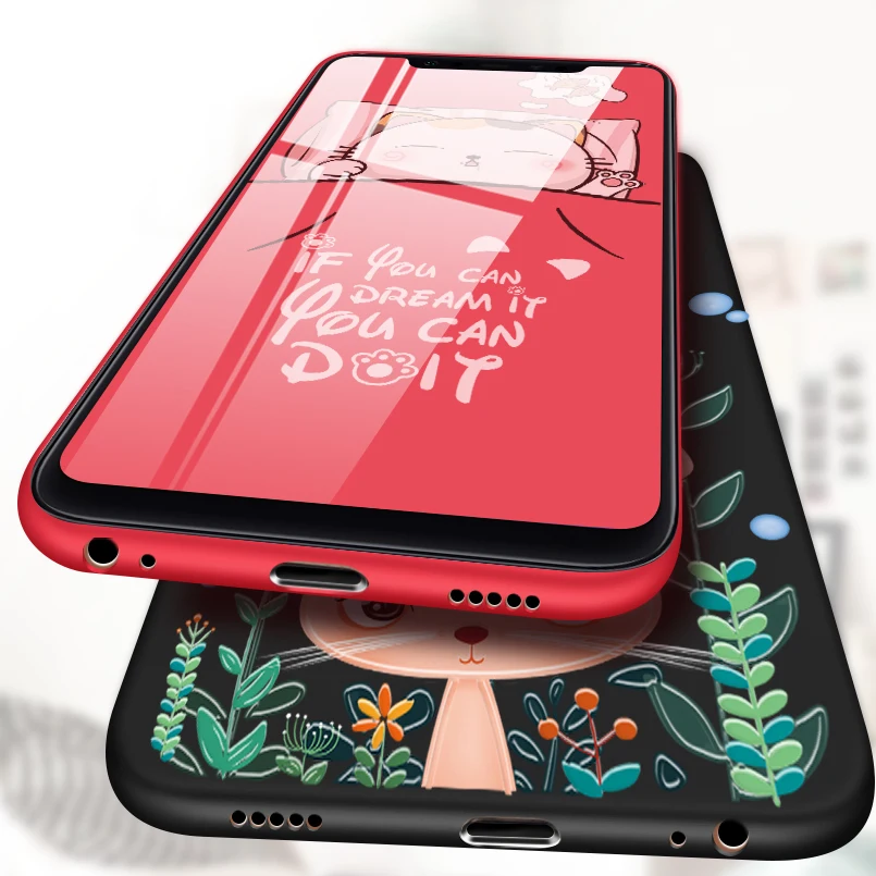 Мягкий забавный силиконовый чехол для Xiaomi mi 8 3D мультфильм рельефный