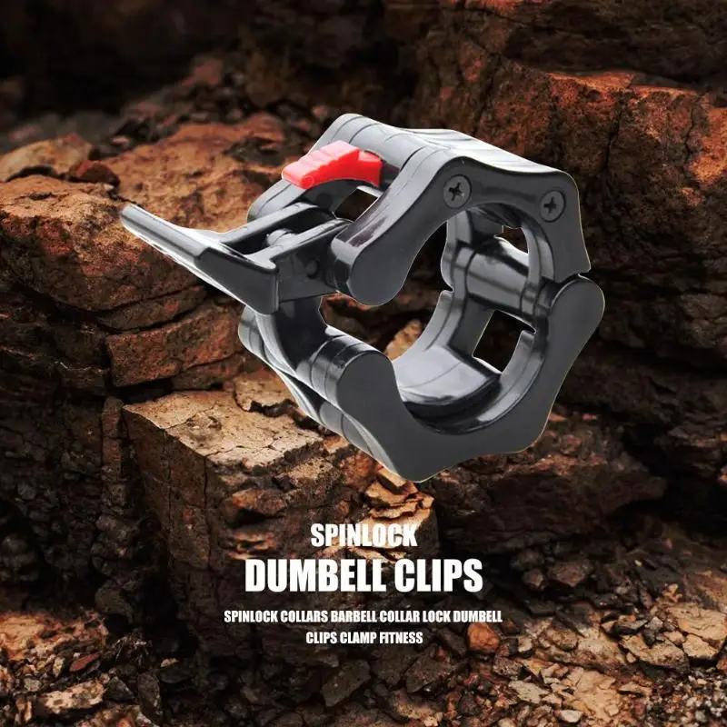 Spinlock الياقات الحديد طوق قفل دومبل] مقاطع المشبك الوزن رفع بار الصالة الرياضية الدمبل اللياقة البدنية كمال الأجسام