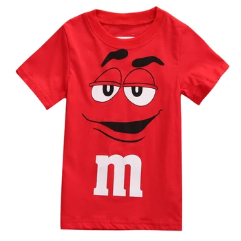 

CANIS 2019 New Summer Cartoon Baby Kid Boy Kids mms Tee T-Shirt T Shirt Top Casual Children Candy Silly Character Chocolater
