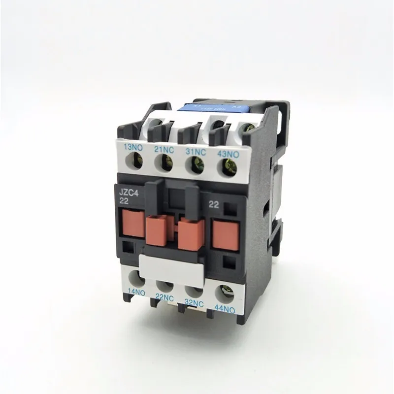

JZC4-22 Contactor relay 24V 110V 220V 380V Coil 3P 3Phase 2NO+2NC AC Contactor 10A Ui 690V