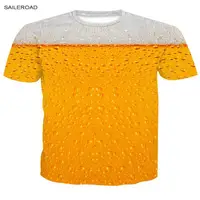 2019 Новая летняя пивная полная Мода 3D принт мужская футболка Новинка забавная Мужская футболка с коротким рукавом Повседневная мужская футболка унисекс футболки Топ - изображение
