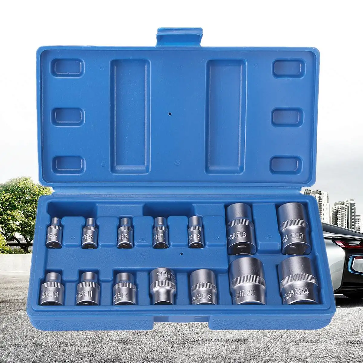 

Doersupp Professional Chrome Vanadium Alloy Steel Metric Standard Tamper Proof Torx Star Bit Socket Set for Commercial Use