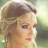 Boho Draping Crystal Bride Hair Accesories New Fashion Elegant  Head Chain Hair Jewelry Wedding Hairstyles Headpiece ► Photo 1/6
