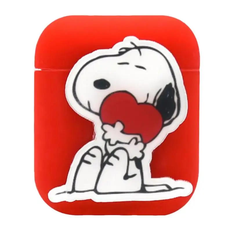 New Cute Wireless Bluetooth Headset Case Anti-fall Dustproof Cartoon Headset Box Silicone Storage Case For Airpods Apple