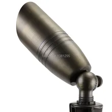 Из отлитой под давлением латуни из бронзы садовый светильник 12V MR16 открытый светодиодный Спайк светильник 3 Вт 5 Вт путь пейзаж Водонепроницаемый точечные лампы светильник UL
