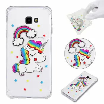 

100pcs/lot Cartoon Flower design Soft TPU case For Samsung A7 2018 A750 J4 Plus J6 Plus 2018