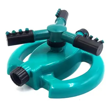 

360 Rotatable Auto Rotating Convenience Full Watering Tandem Plastic Lawn Sprinkler Trigeminal Garden Watering Sprayer