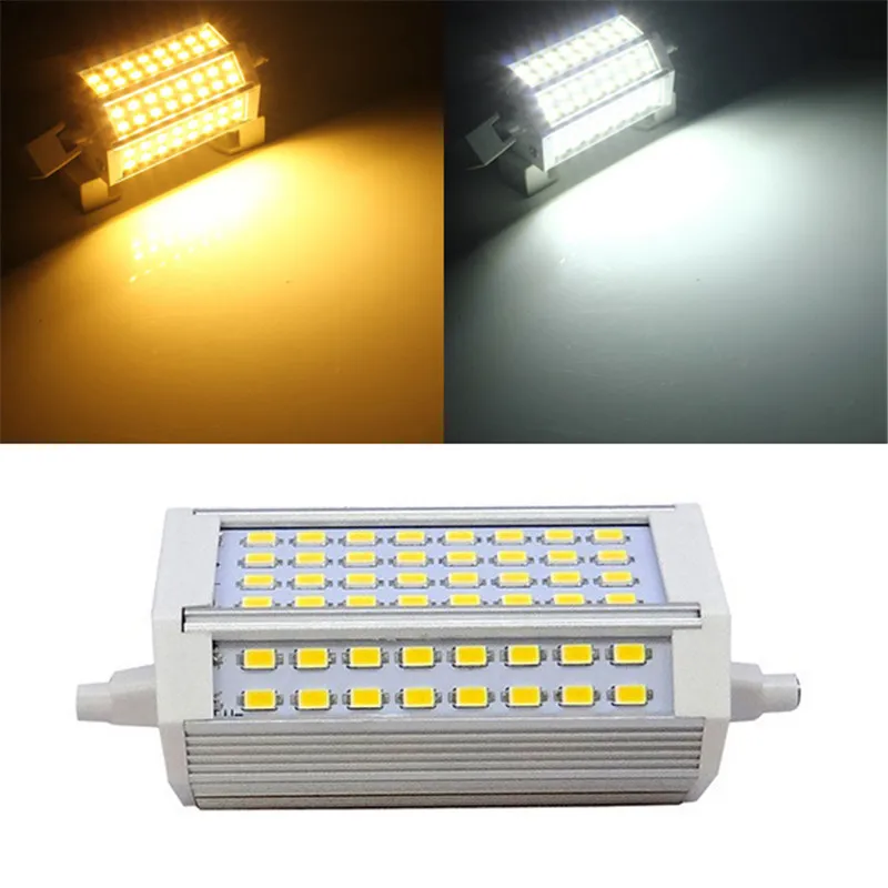 

CLAITE High Power R7S 30W 3000LM 118mm 64 SMD5730 Warm White/White LED Light Bulb 85-265V Entertainment Lighting