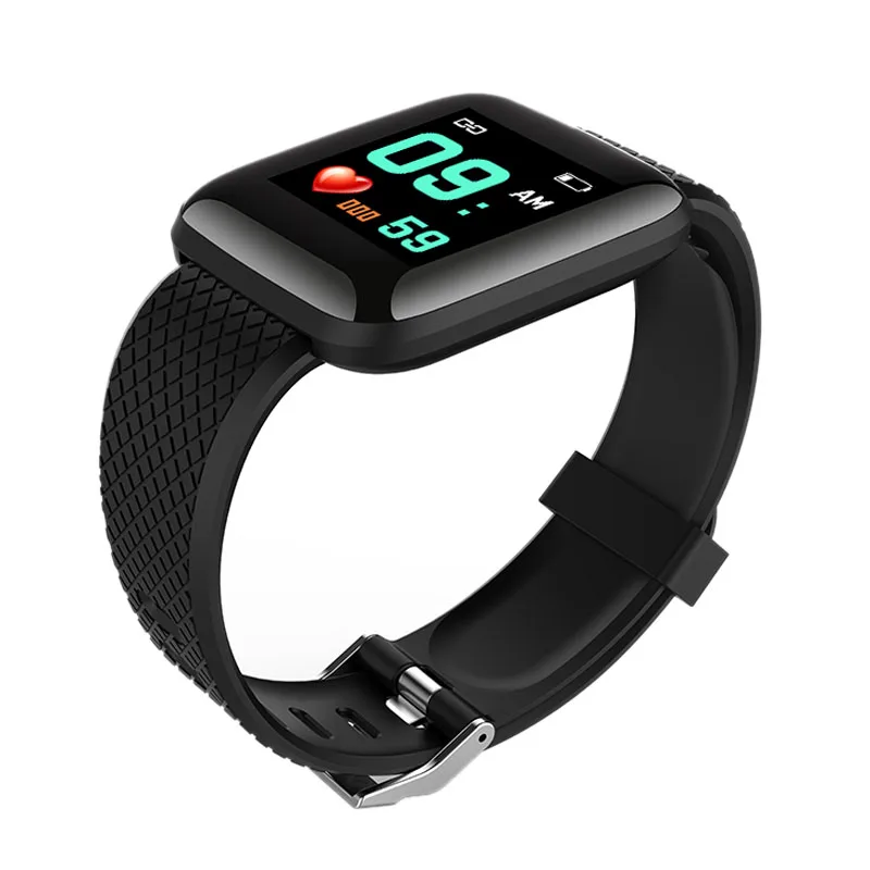 116Plus Smart Bracelet Blood Pressure Measurement Waterproof Fitness Tracker Watch Heart Rate Monitor Pedometer Smart Band Wom