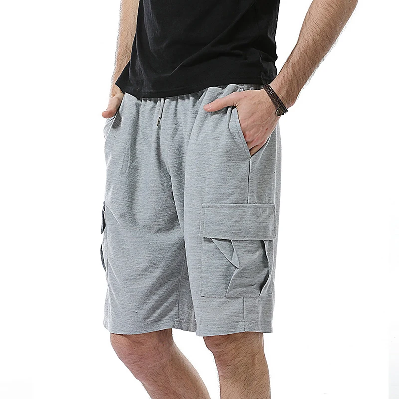 

Solid Color More Pocket brand mens jogger gym shorts men casual beach sweatpants Promotion