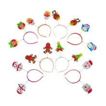 3 шт. Рождественский повязка для волос ручной работы мультфильм DIY игрушки головные уборы материал посылка обруч для волос подарок для детского сада детей