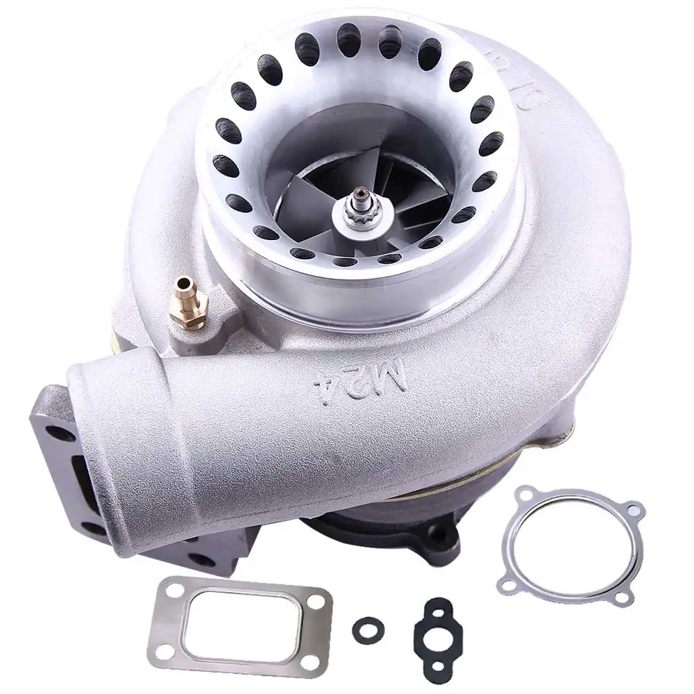 

GT35 GT3582R GT3582 Turbine A/R .63 Com .70 T3 Water 4 Bolt TURBO TurboCharger fit R32 R33 R34 RB25 RB30 T3 Balanced