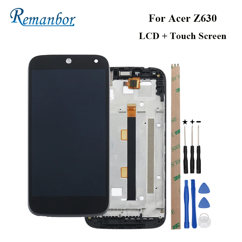 

Remanbor For Acer Z630 LCD Display + Touch Screen With Frame 5.5'' Assembly Repair Parts For Acer Z630 With Tools And Adhesive