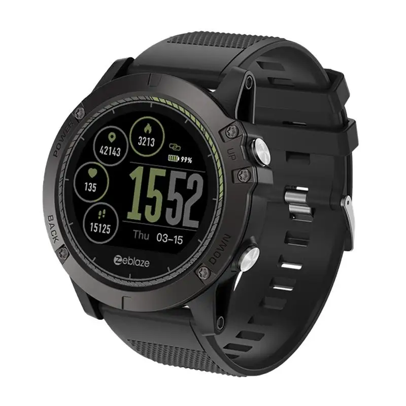 

New High Quality Smart Watch Zeblaze VIBE 3 HR Rugged Inside Out HR Monitor 3D UI All-day Activity Record 1.22' IPS Smart Watch