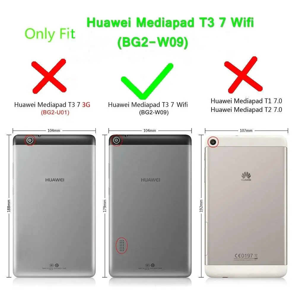 Huawei Mediapad T2 8 pro ＆T3 7 wifi