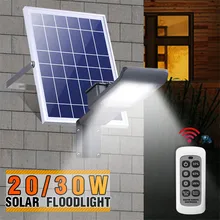 Светодиодный светильник с датчиком от ulanzi+ дистанционное управление уличный светильник 30 Вт, 20 Вт Водонепроницаемый Солнечная лампа для отдыха на открытом воздухе для двора сад настенный светильник прожектор светильник Точечный светильник