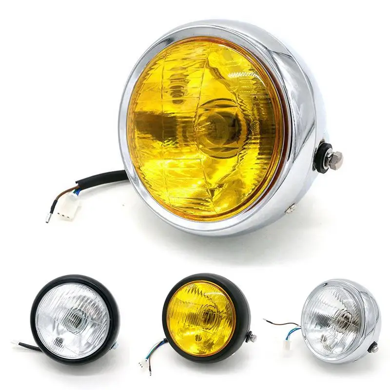 

New Refitting Retro Lamp Retro Black Shell Front Refitting Retro Lamp Retro Black Shell Front Headlight Motorcycle Accessories