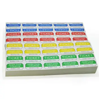 

Prefolded Raffle Tickets - 250 Double Tickets for Raffles Fair and Carnival Games, School Activities