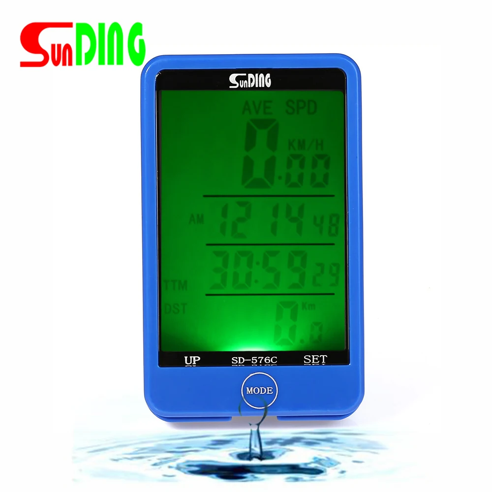 SunDing SD 576C Touch Screen Wireless Bicycle Computer Odometer LCD