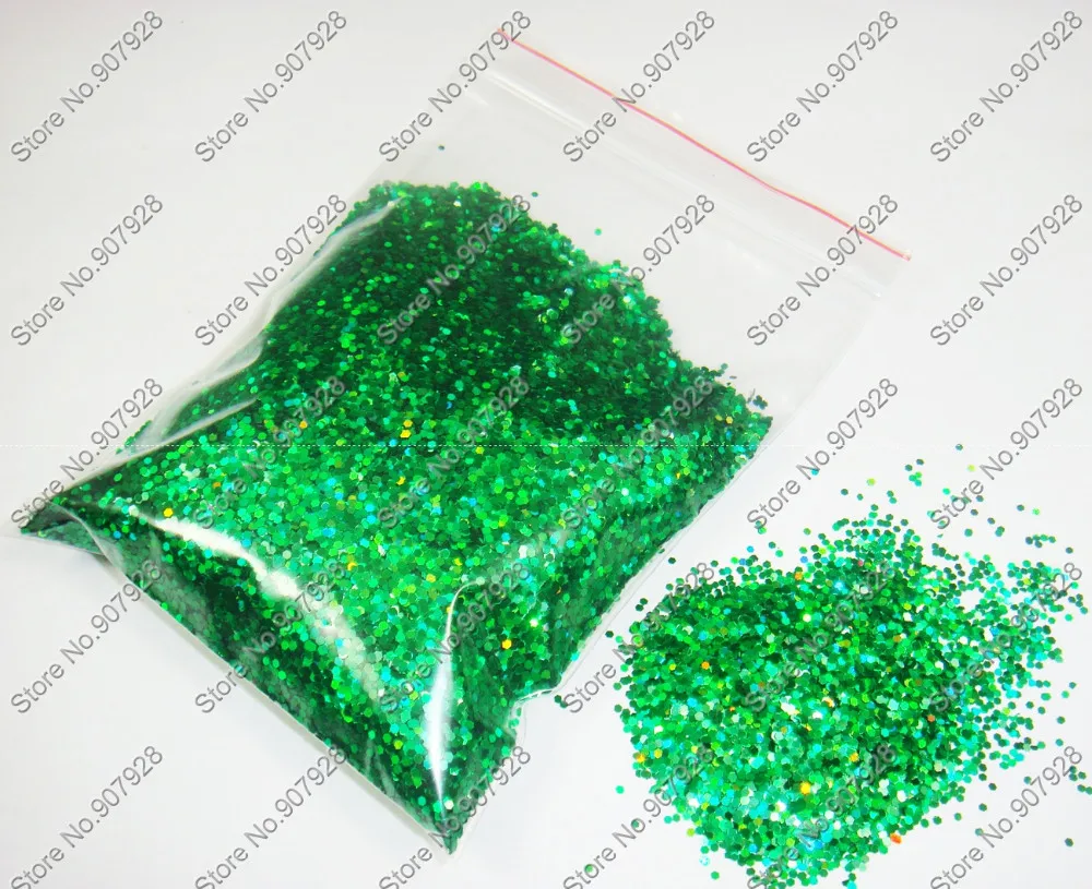 Shipping-50g/сумка Лазерная темно-зеленая Ослепительная шестиугольная палитра блесток форма для украшения ногтей DIY